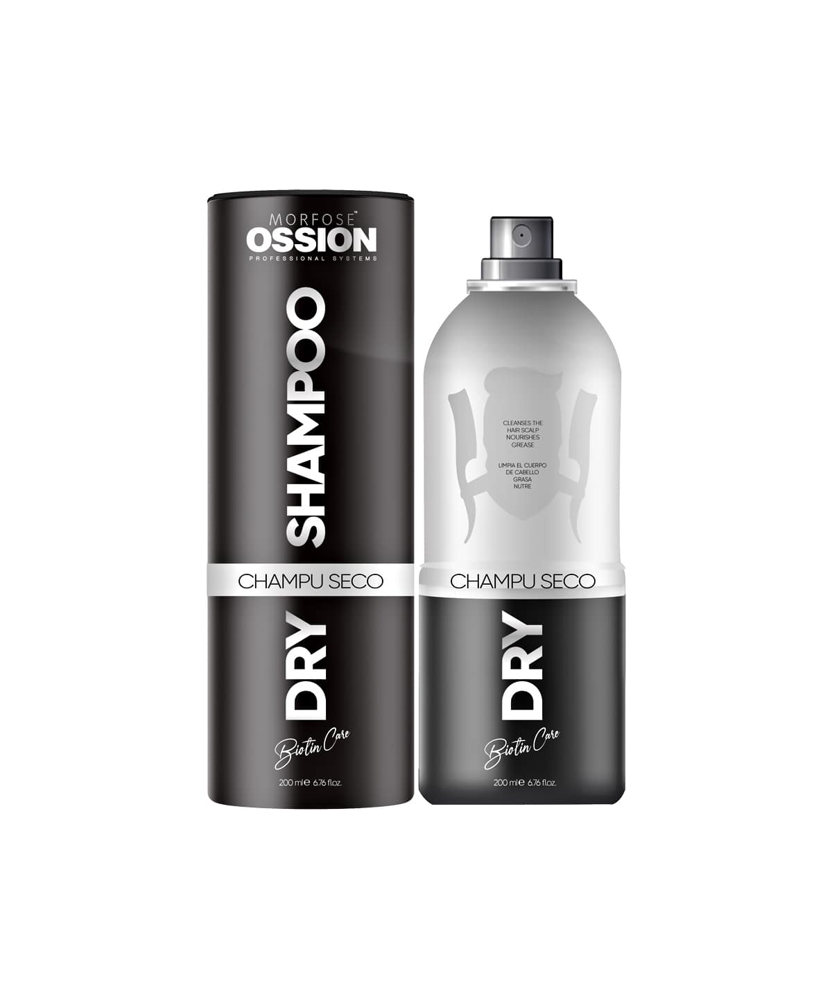 How to Use Ossion Premium Barber Line Biotin Dry Shampoo