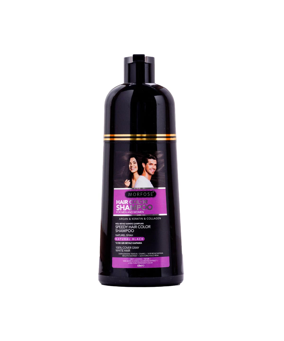 Morfose Speedy Hair Color Natural Black Shampoo