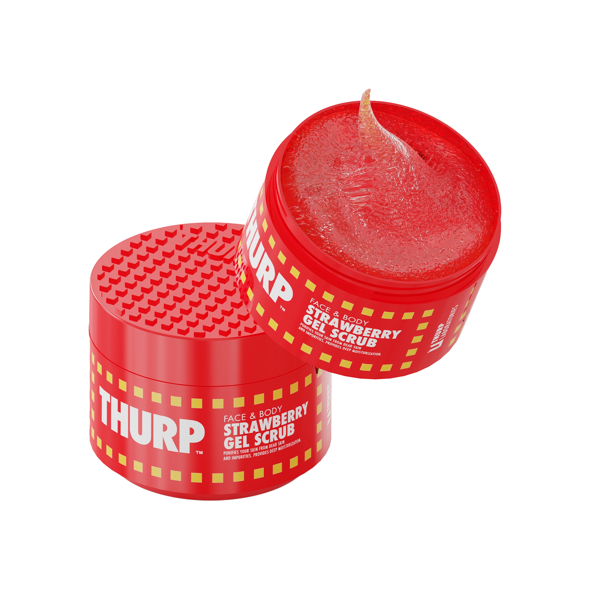 Thurp Strawberry Face & Body Gel Scrub